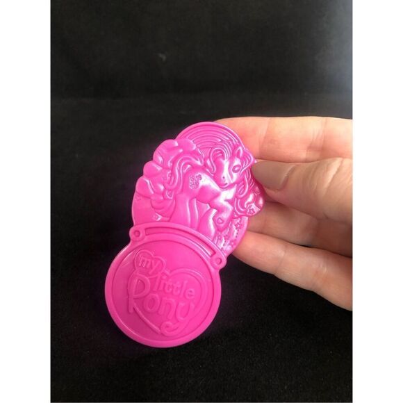 mlp my little pony mcdonalds happy meal brush pink 2005 hasbro 3in kidcore - Picture 2 of 5